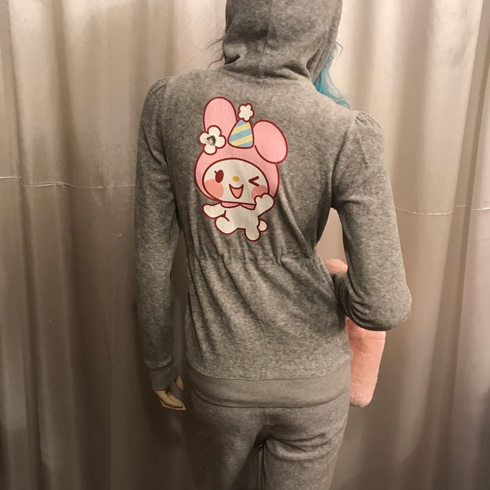 Adorable vintage y2k puff sleeve tracksuit with my melody and crystals💖 - Picture 10 of 16